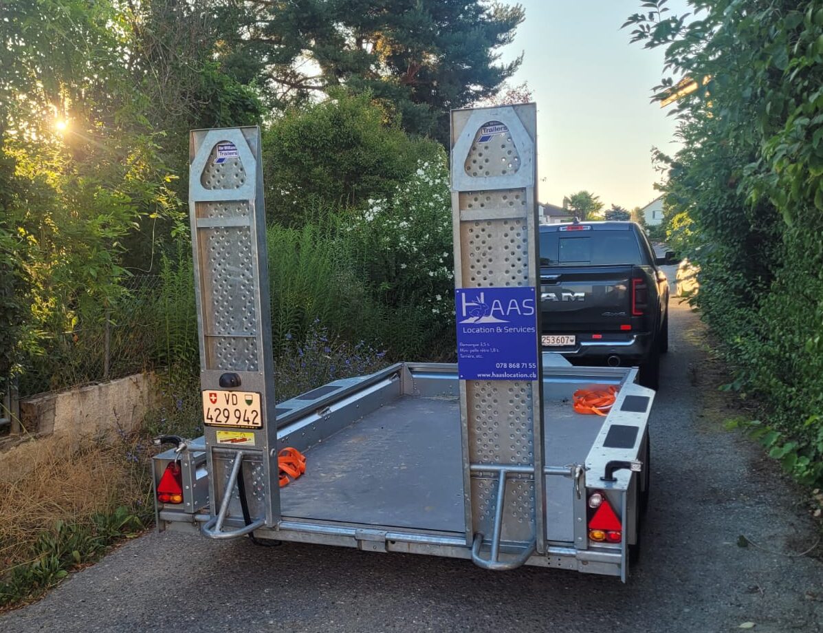 Remorque porte-engin Haas location et services